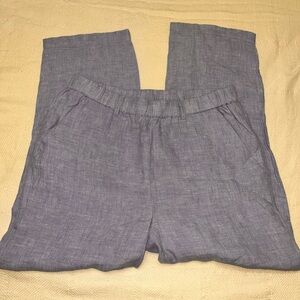 Quince Women's Wide Leg Pants - Light Blue